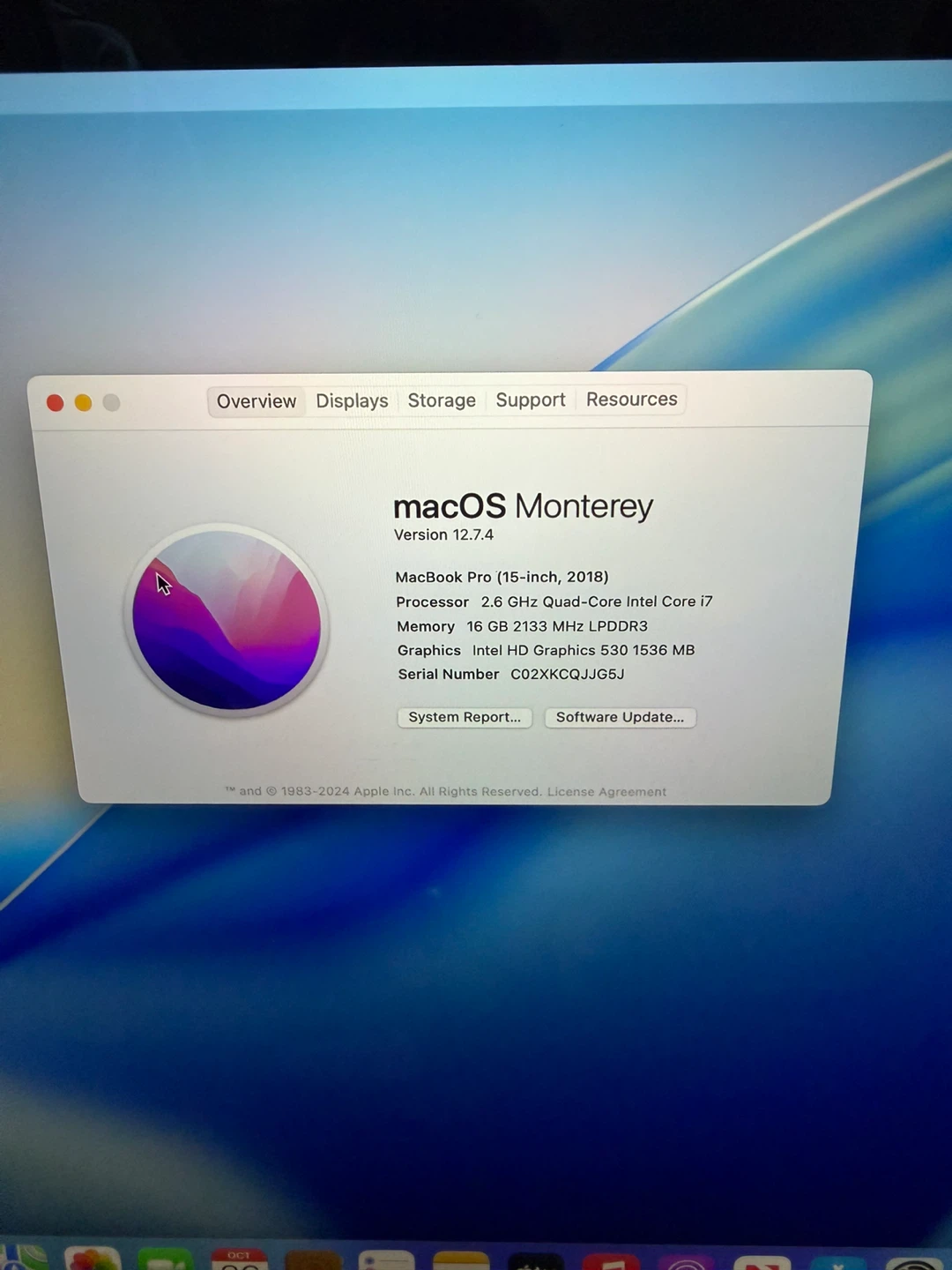 MacBook Pro 15 inch 2018 No iCloud Fully functional - photo 2