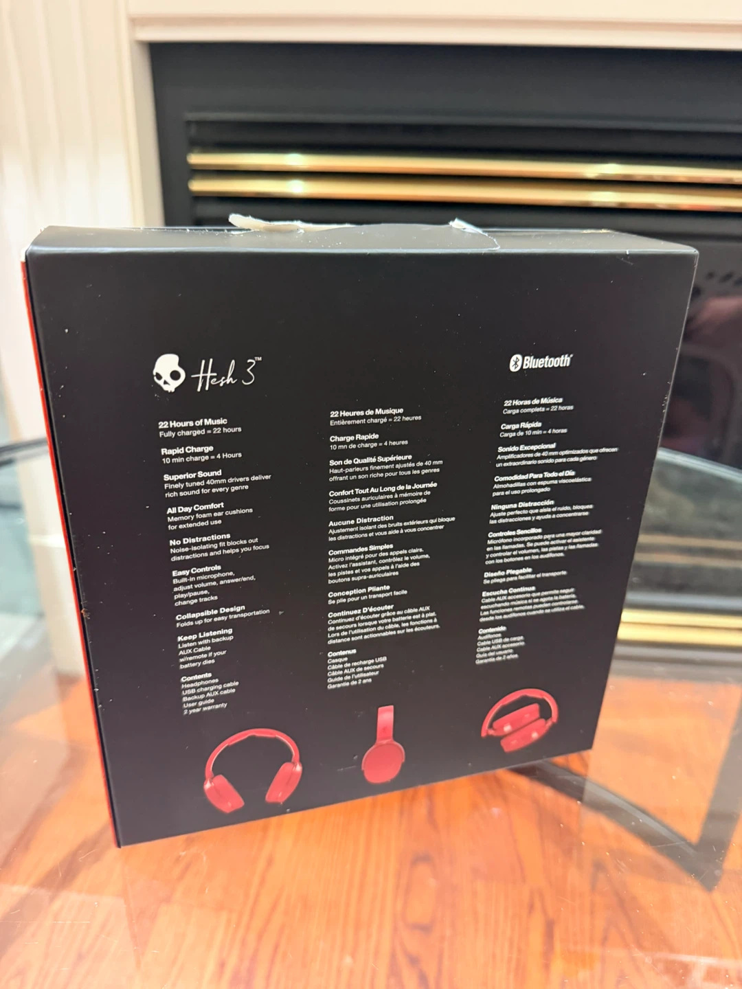 NEW Skullcandy Hesh 3 Wireless Bluetooth Headphones – Red - photo 3