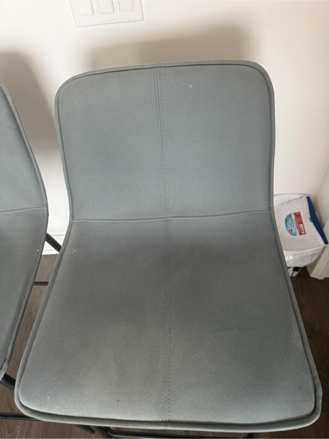 Set of Two Grey Bar Stools - photo 2