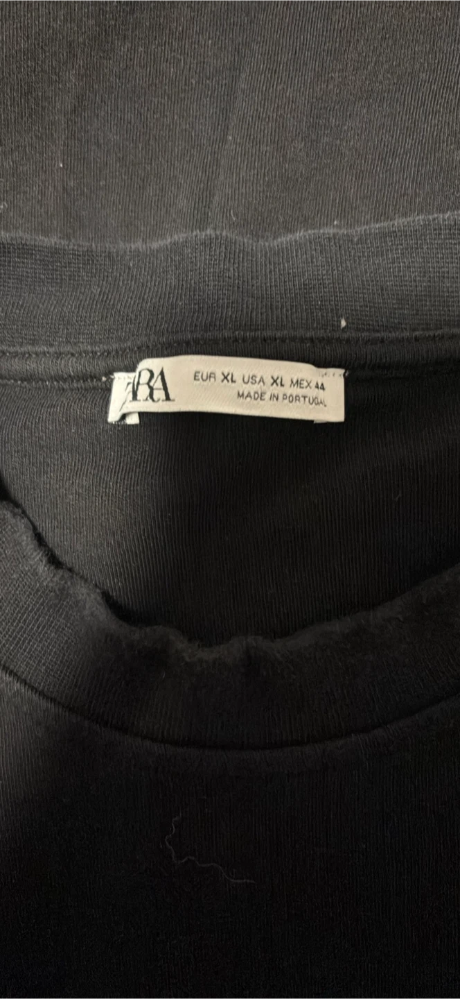 Two Zara Black T-Shirts XL - photo 2
