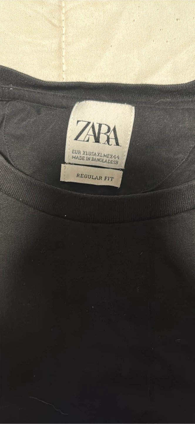 Two Zara Black T-Shirts XL - photo 3