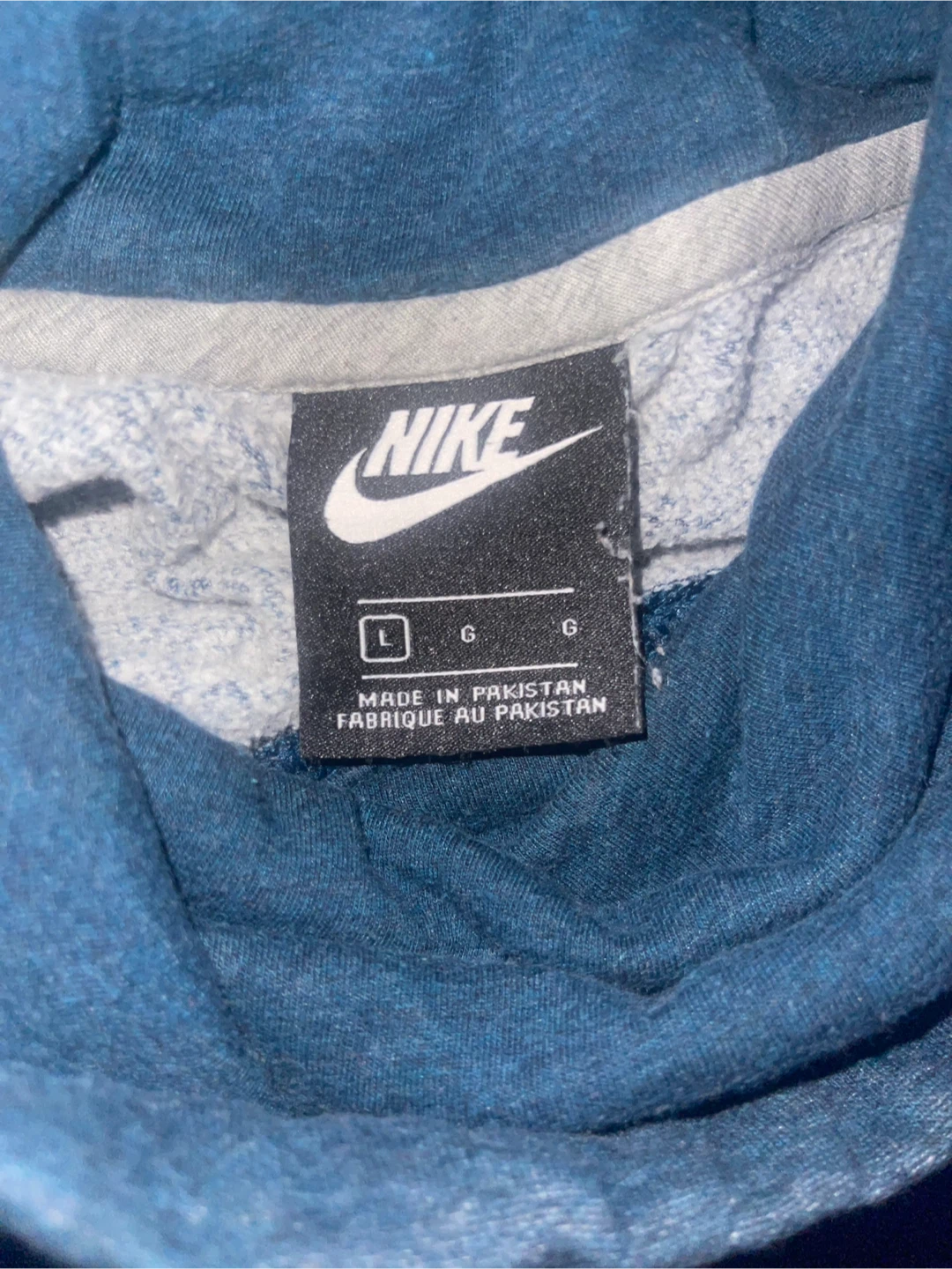 Nike Club Fleece Pullover Hoodie Size L Charcoal Gray - photo 2