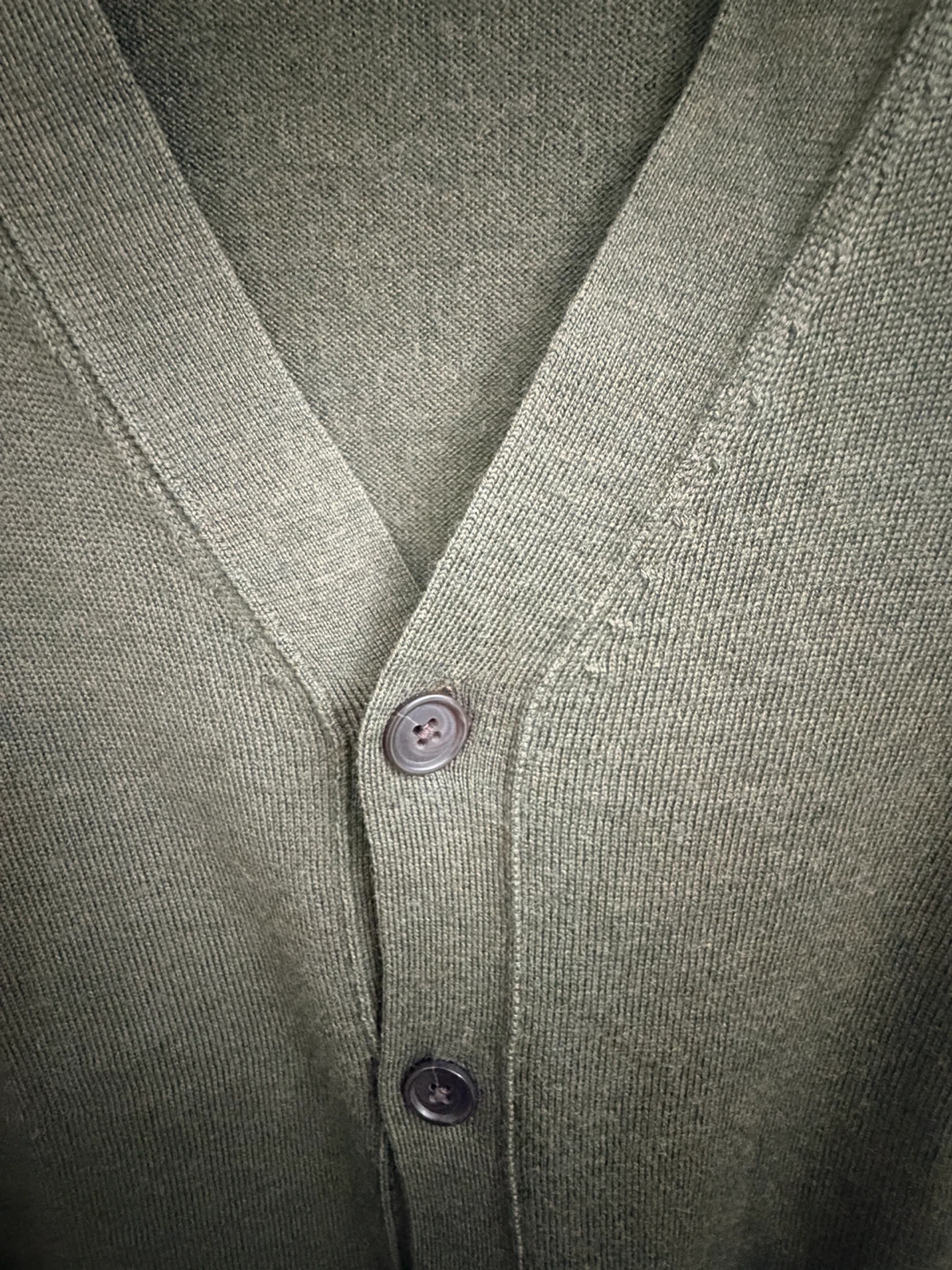 Club Monaco Olive Green Wool Cardigan - photo 3