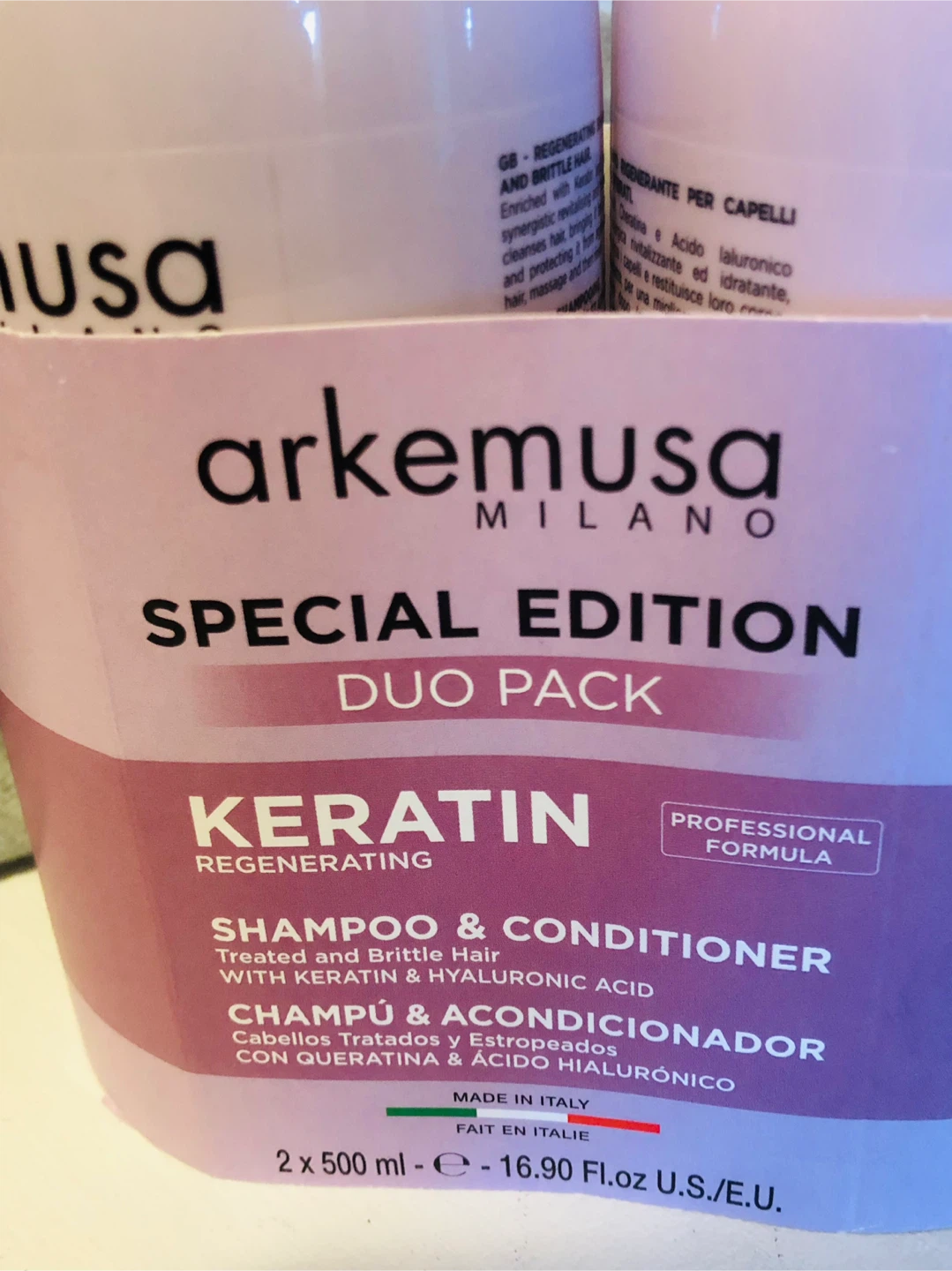 NEW Duo Pack Milano Keratin SHAMPOO & Conditioner