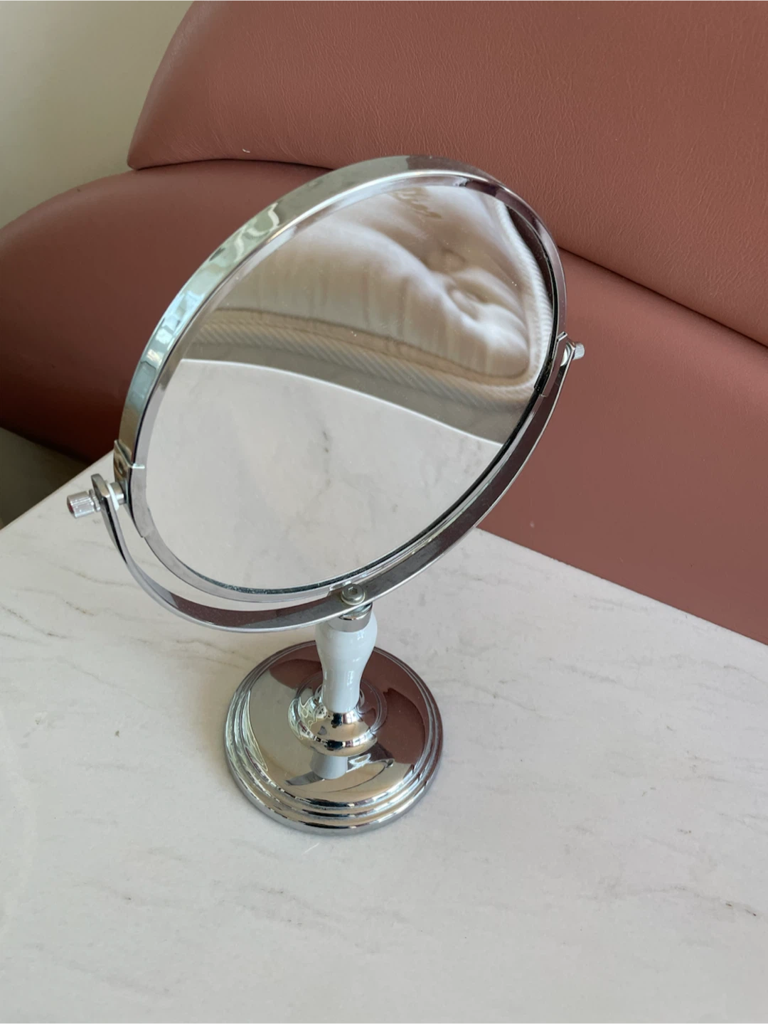 Chrome Tabletop Vanity Mirror