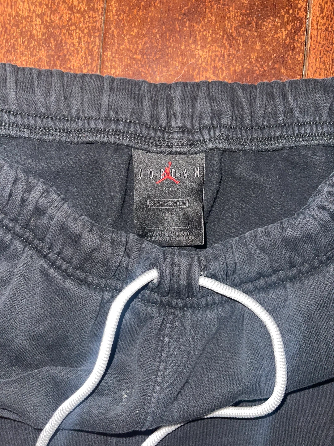 Jordan Men's Fleece Jogger Pants Black Gold Jumpman Logo Size M - photo 2