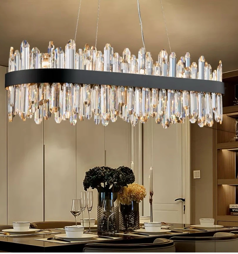 Lizztree Crystal Oval Chandelier