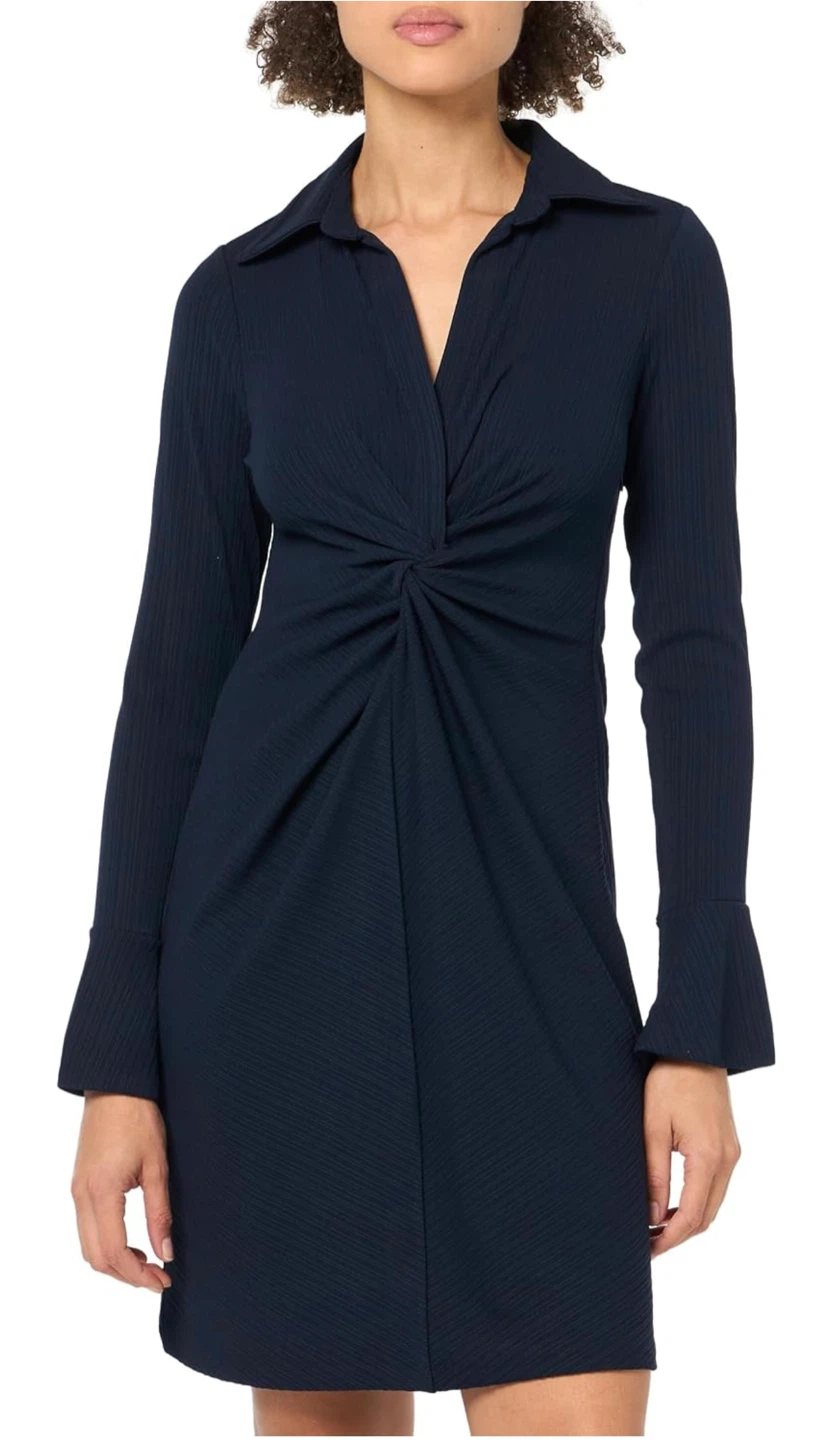 Tommy Hilfiger Navy Twist Front Dress