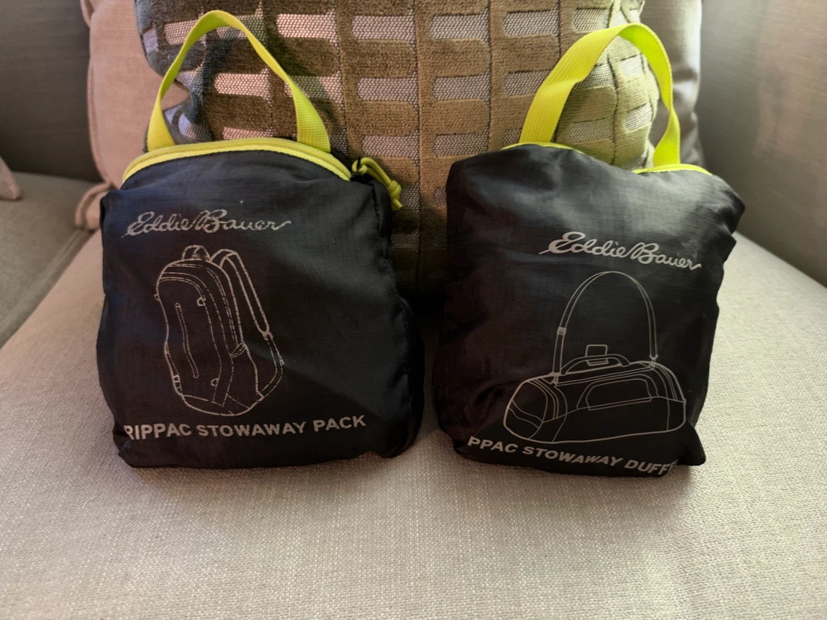 Eddie Bauer Stowaway Pack and Duffel Bag Set