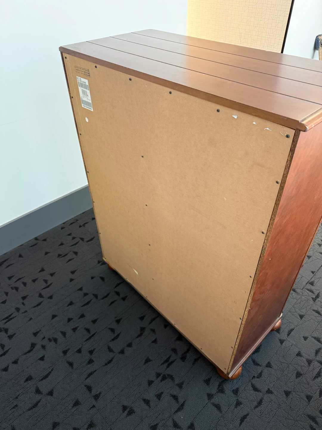 Cherry Finish 5-Drawer Dresser / Tall Bedroom Chest - photo 4