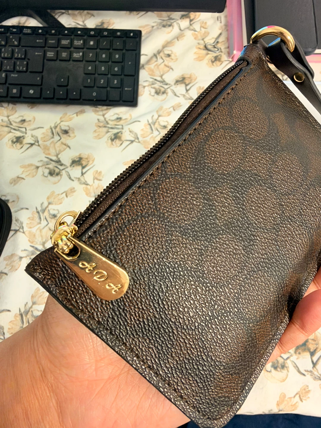 Coach Signature Print Wristlet - photo 2