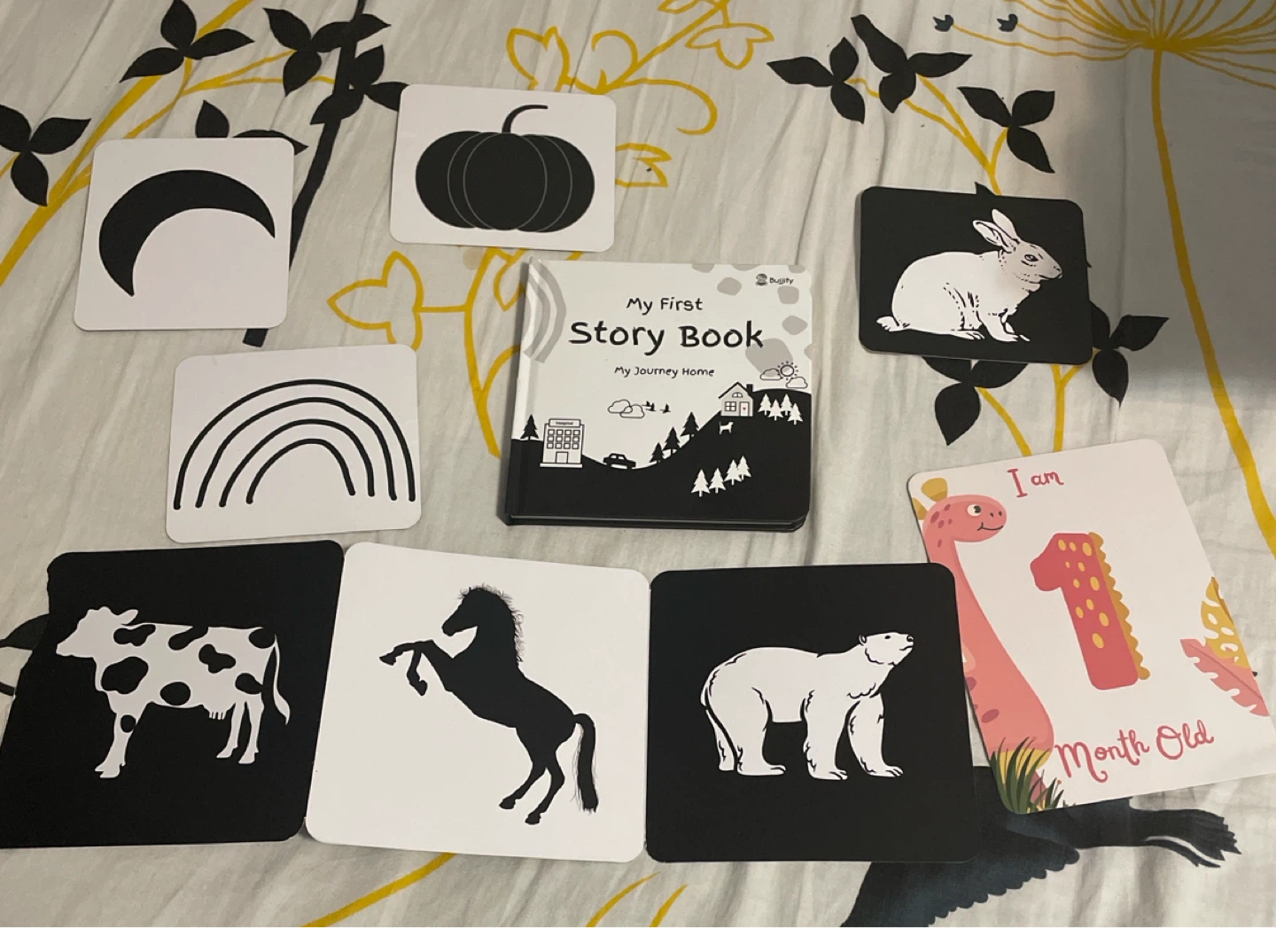 Bujity My First Story Book and High Contrast Cards