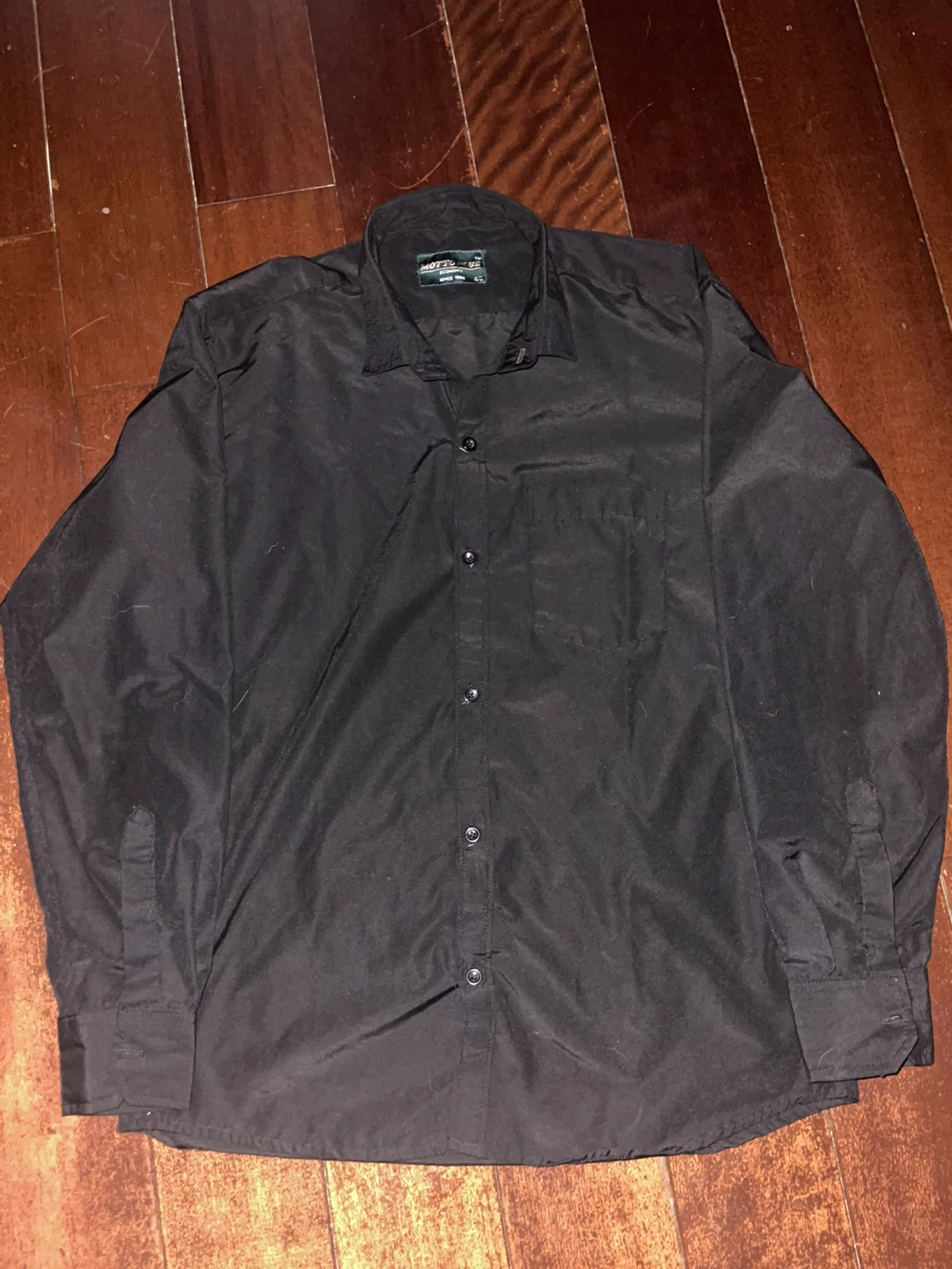 Motto Plus Black Button-Down Shirt Size 40