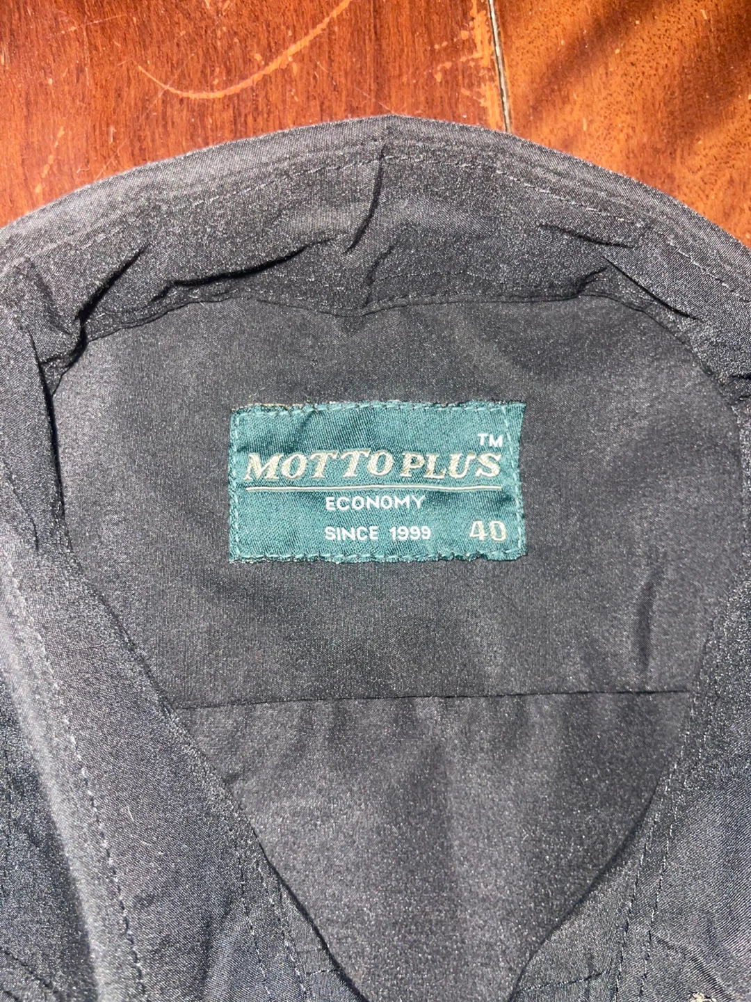 Motto Plus Black Button-Down Shirt Size 40 - photo 2