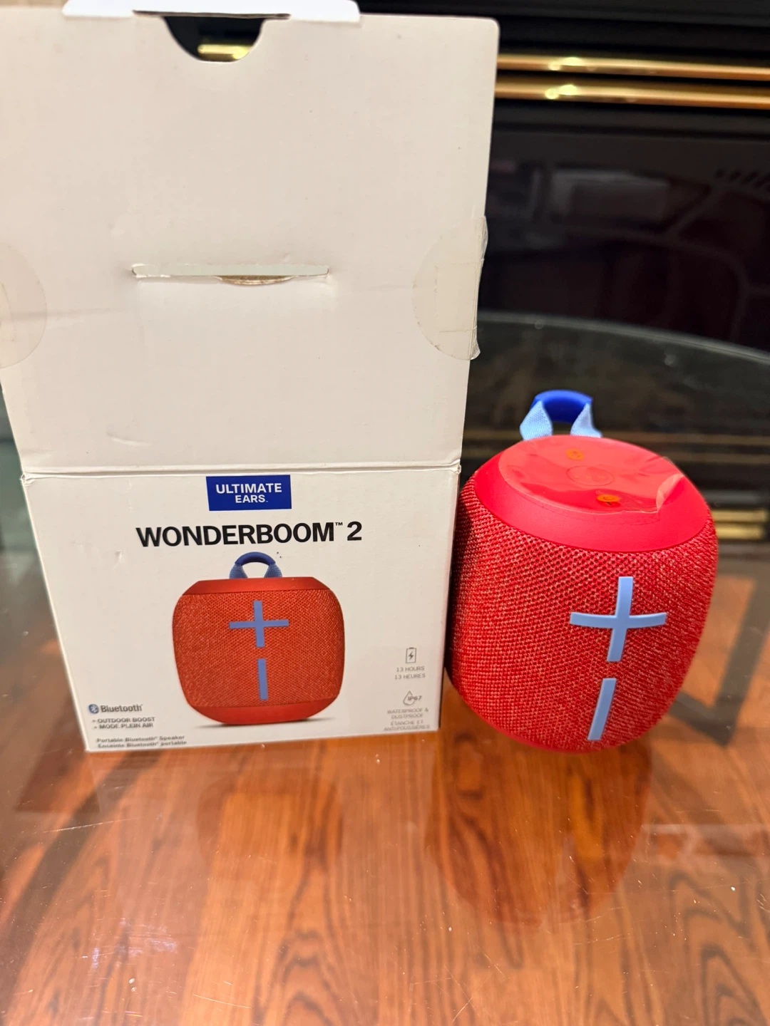 NEW Ultimate Ears WONDERBOOM 2 Bluetooth Speaker – Red