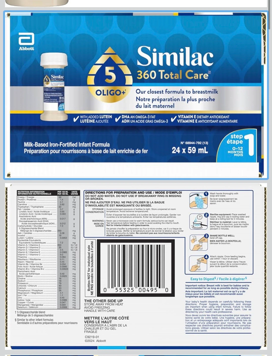Similac 360 Total Care Step 1 Infant Formula