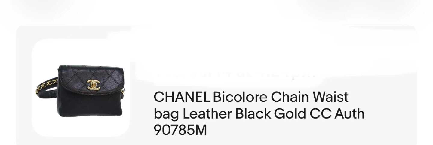 Chanel Bicolore Chain Waist Bag - photo 5