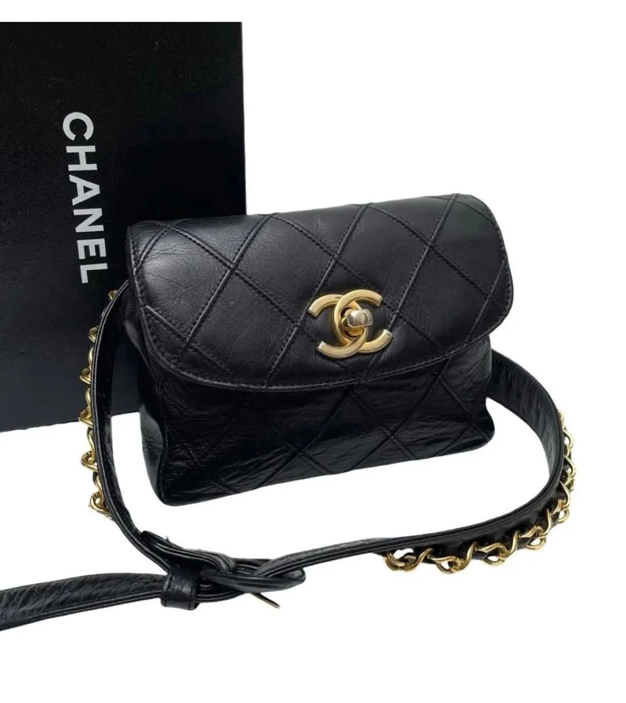 Chanel Bicolore Chain Waist Bag