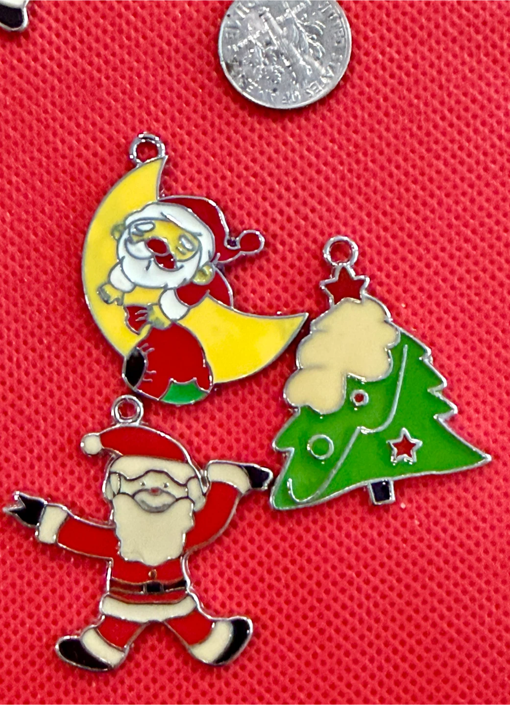 6 sets Christmas Enamel Charms  (3 pcs per set) - photo 3
