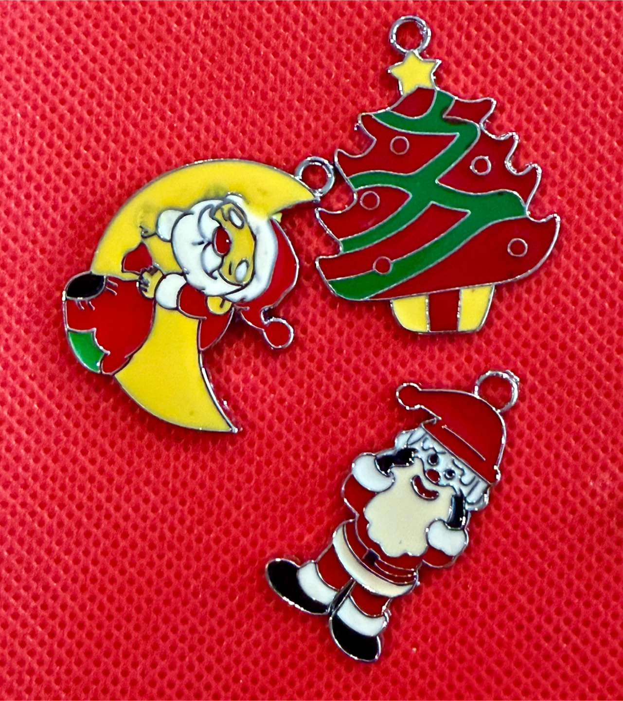 6 sets Christmas Enamel Charms  (3 pcs per set) - photo 4