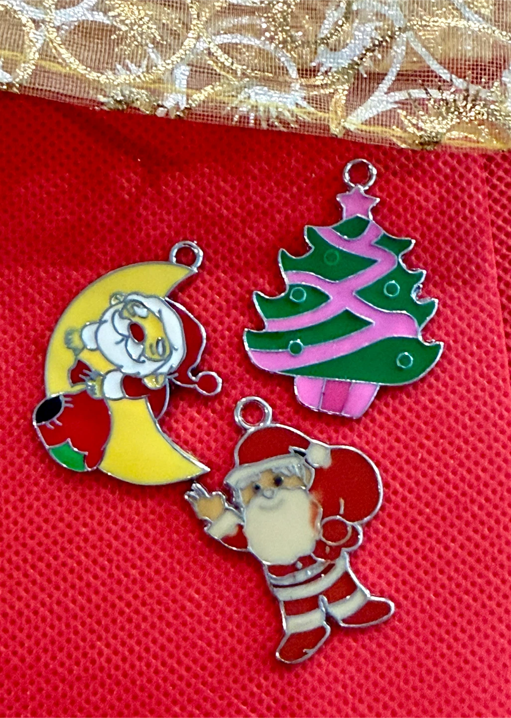 6 sets Christmas Enamel Charms  (3 pcs per set) - photo 5