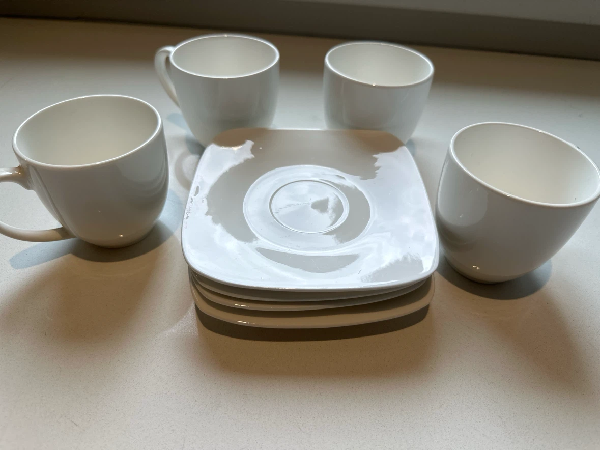 Gibson Home White Mug and Saucer Set - photo 2