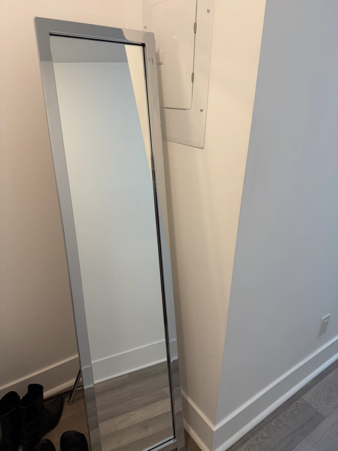 Chrome Full-Length Floor Mirror