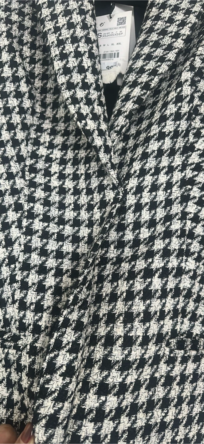 Zara Houndstooth Blazer - Size XS - photo 5