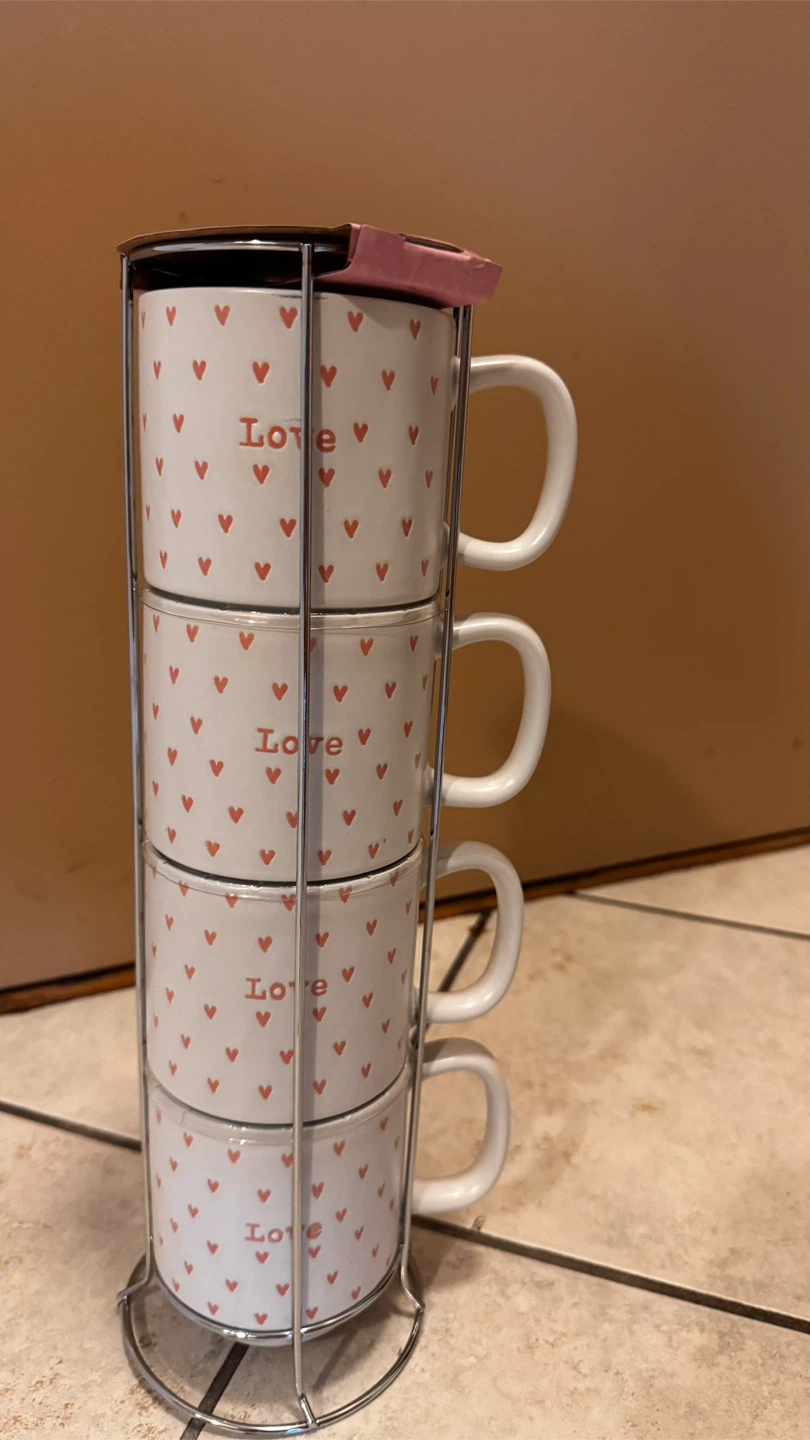 Sherberta Home Love Heart Stacking Mug Set