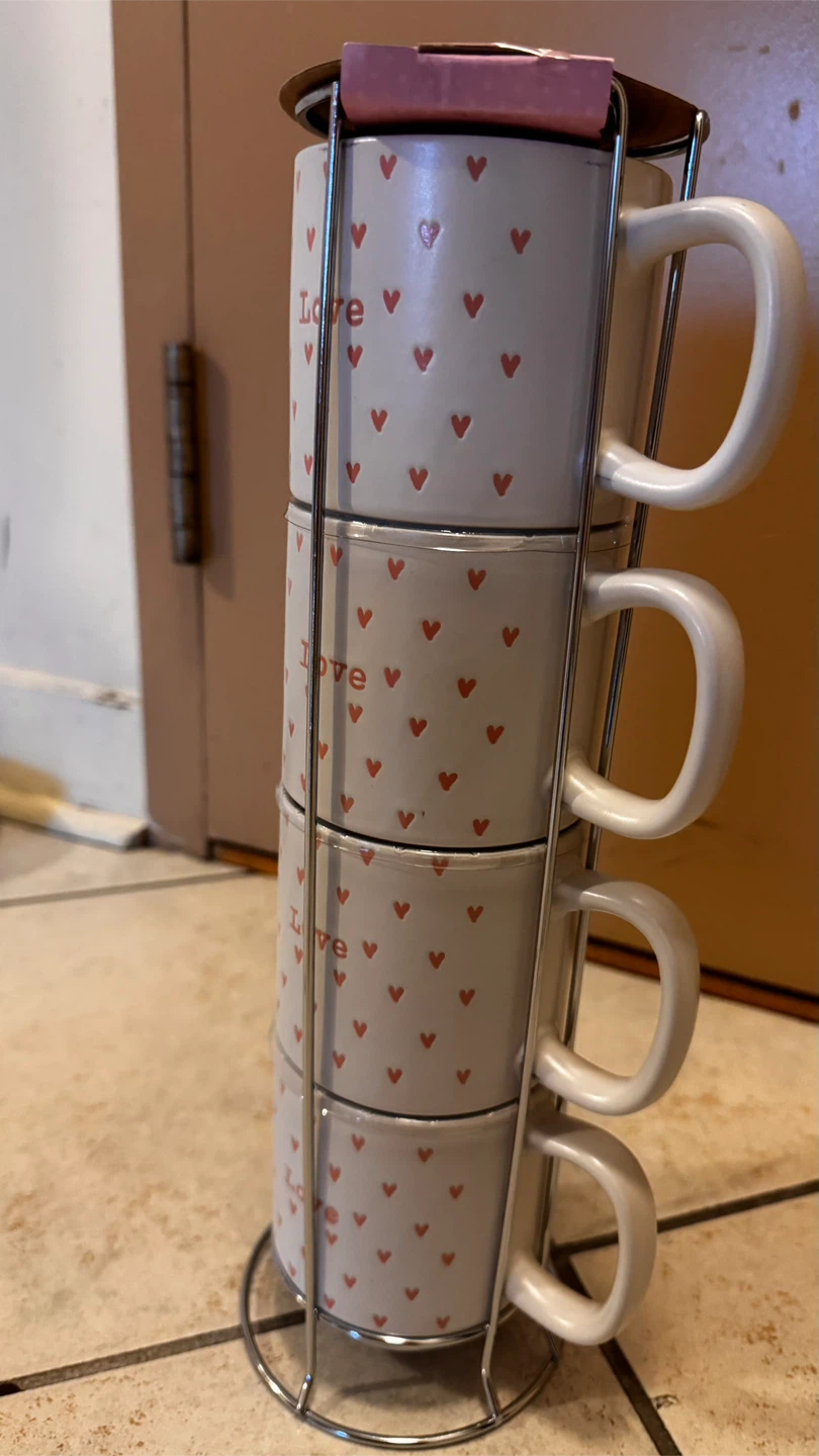 Sherberta Home Love Heart Stacking Mug Set - photo 3