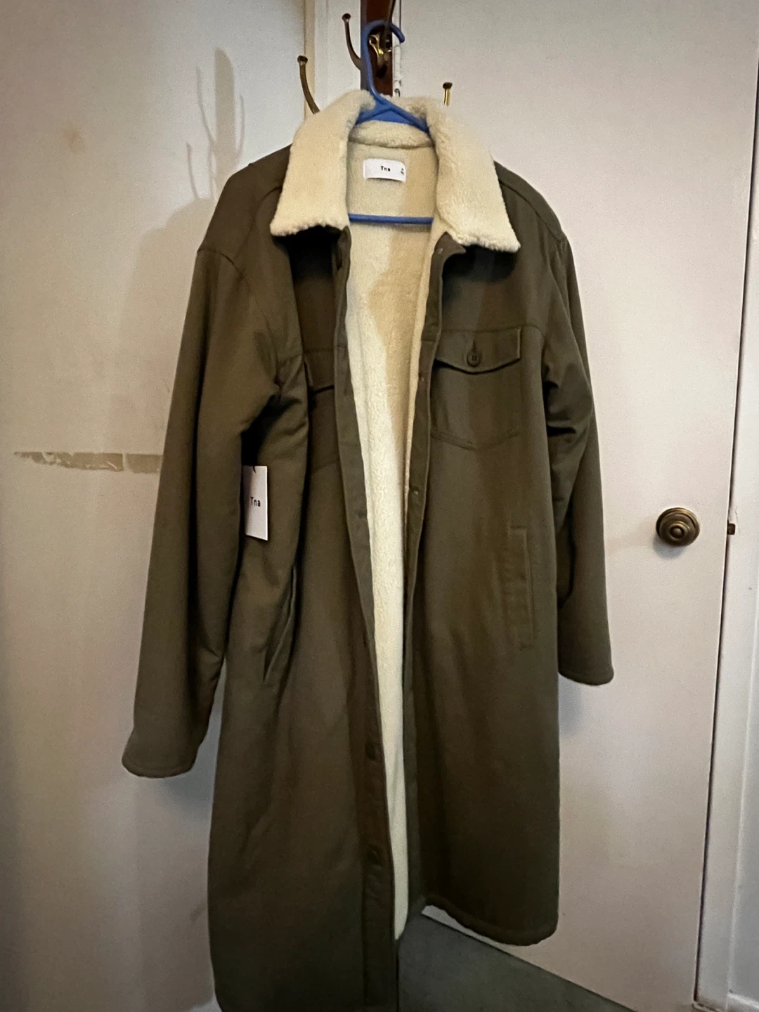Tna Sherpa-Lined Long Coat – Brand New with Tags