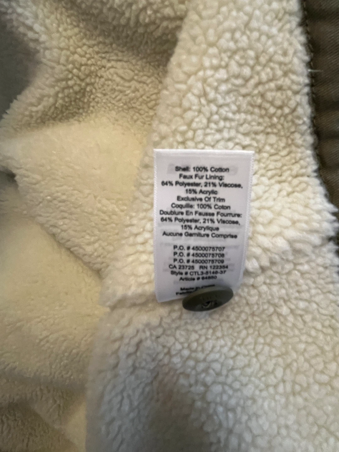 Tna Sherpa-Lined Long Coat – Brand New with Tags - photo 5