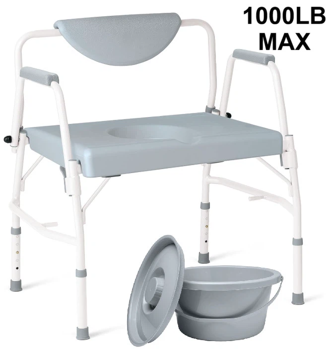 Guardian Bariatric Drop Arm Commode with Pot and Lid