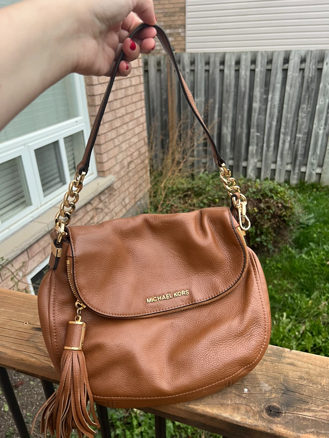 Michael Kors Tan Leather Handbag