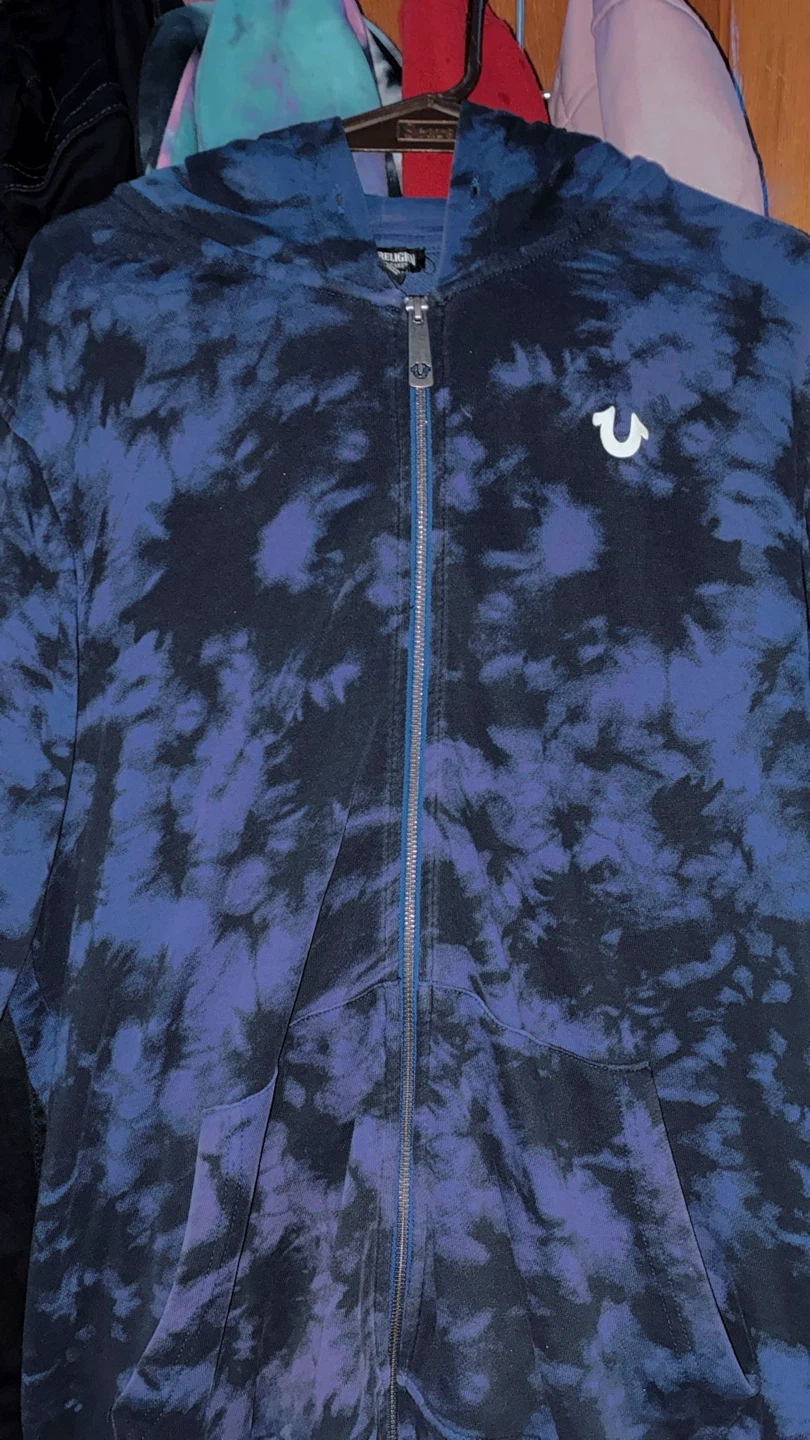 True Religion Tie-Dye Zip-Up Hoodie