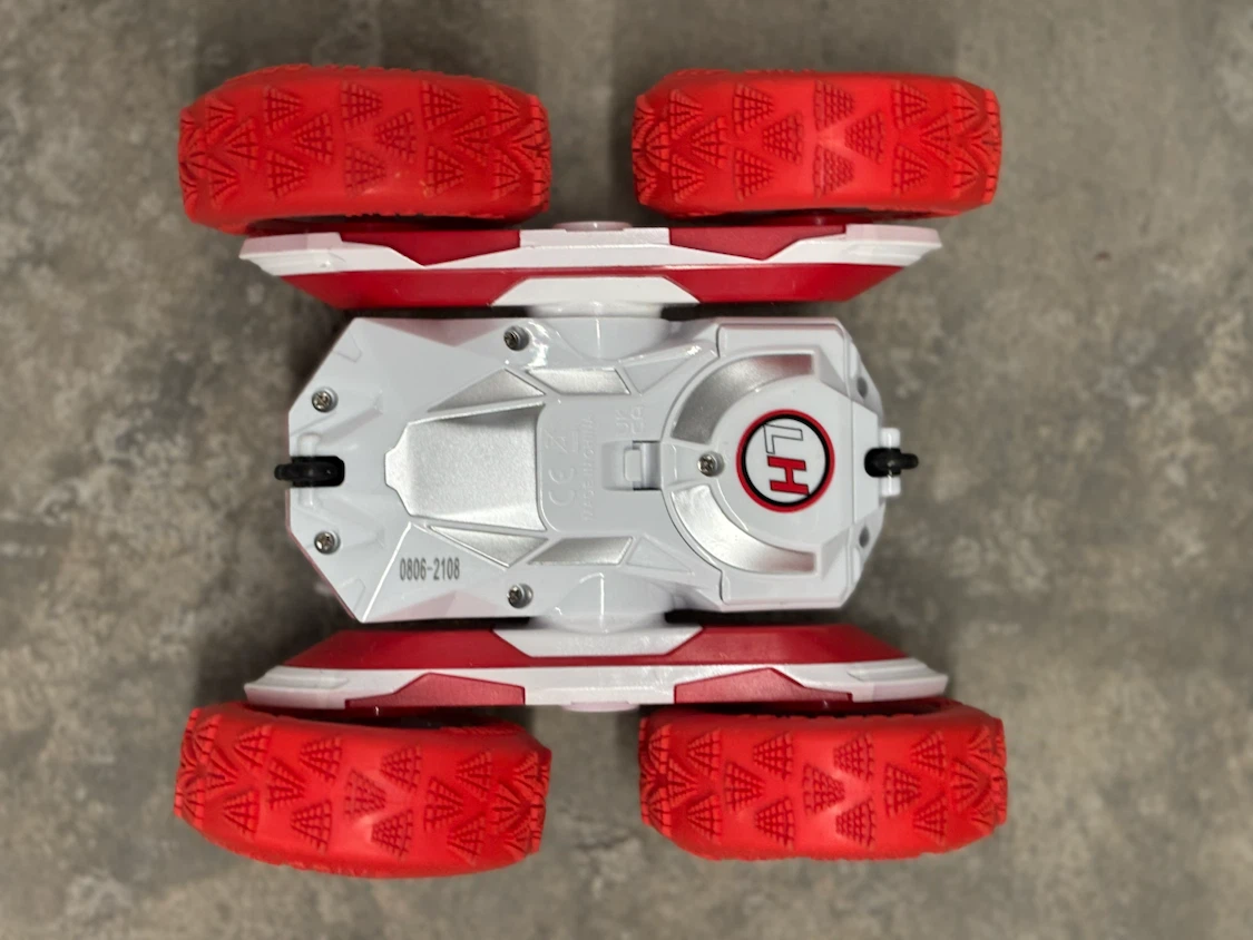 Red and White RC remote control car