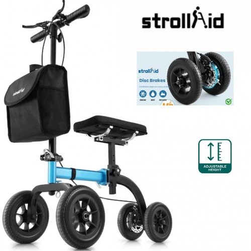 StrollAid All-Terrain Knee Walker with Disc Brake