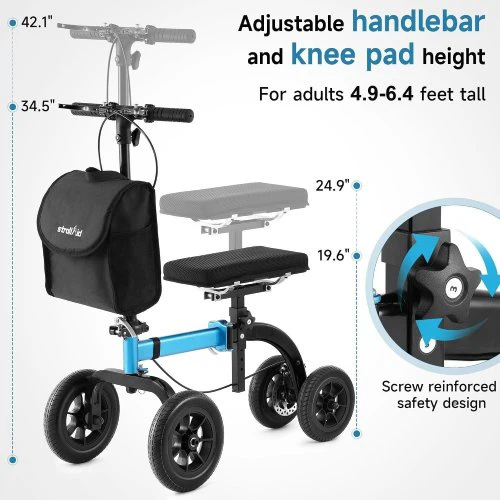 StrollAid All-Terrain Knee Walker with Disc Brake - photo 2