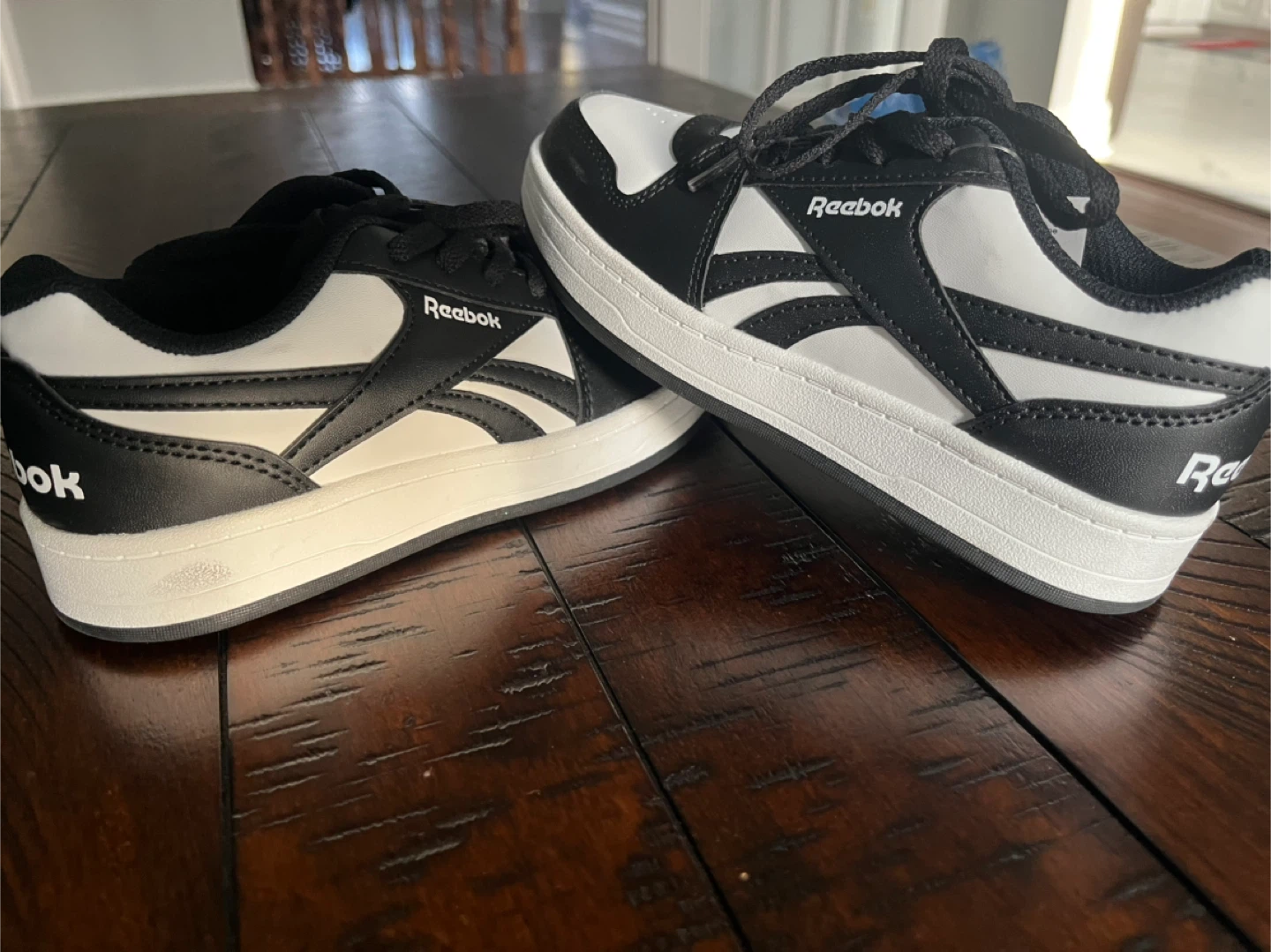 Reebok Black and White Sneakers