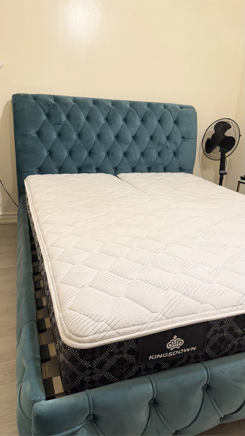 Kingsdown Mattress and Tufted Bed Frame - photo 2