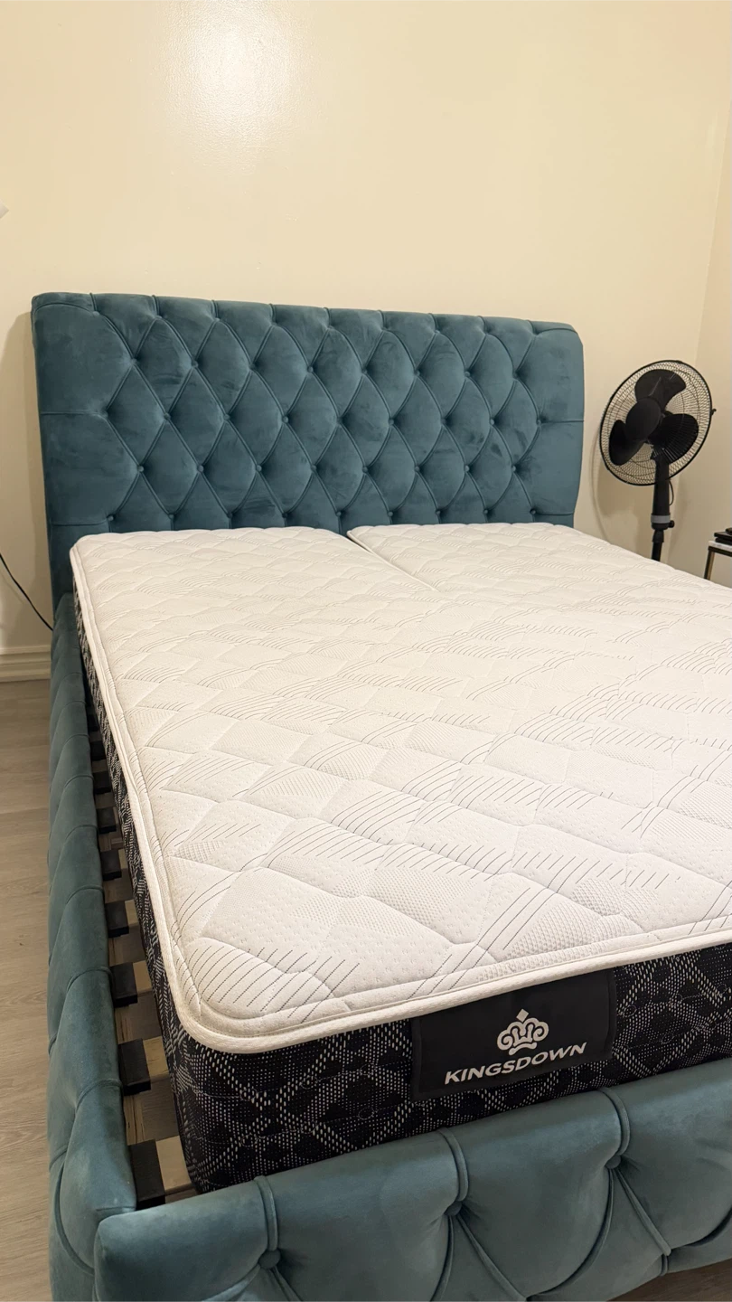 Kingsdown Mattress and Tufted Bed Frame - photo 5