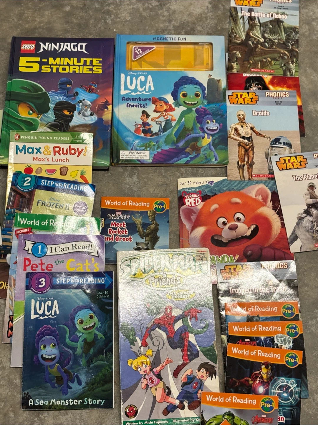 Large collection of children's storybooks