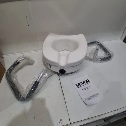 VEVOR Raised Toilet Seat with Aluminum Handrail — - photo 2