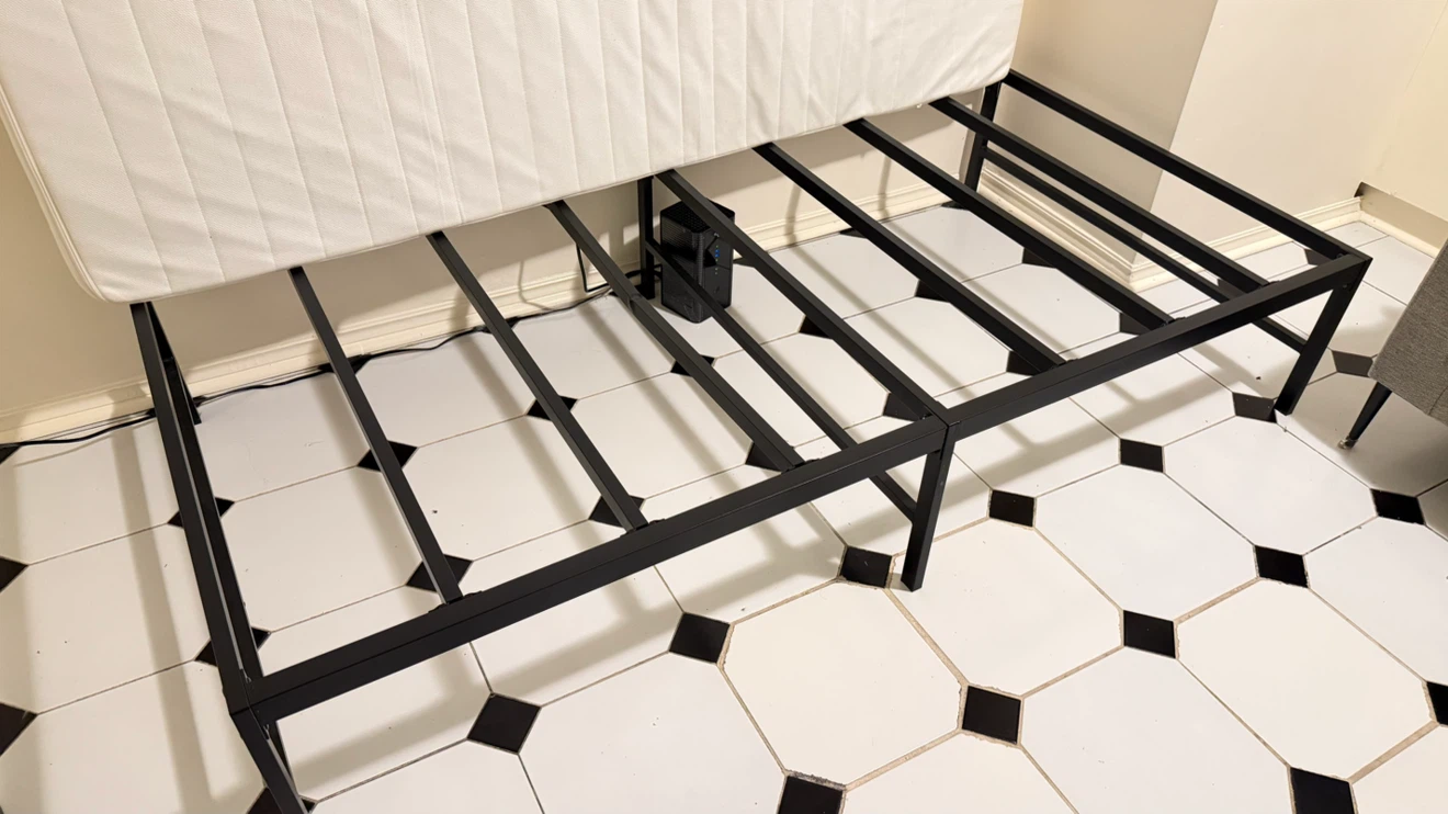 Single Metal Bed Frame and Mattress - photo 4