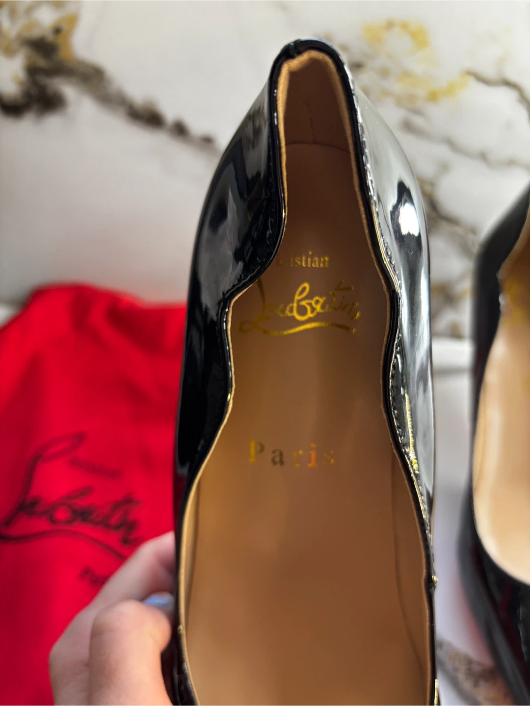 Christian Louboutin Patent Leather Pumps Size 39 Hot chick pumps - photo 3