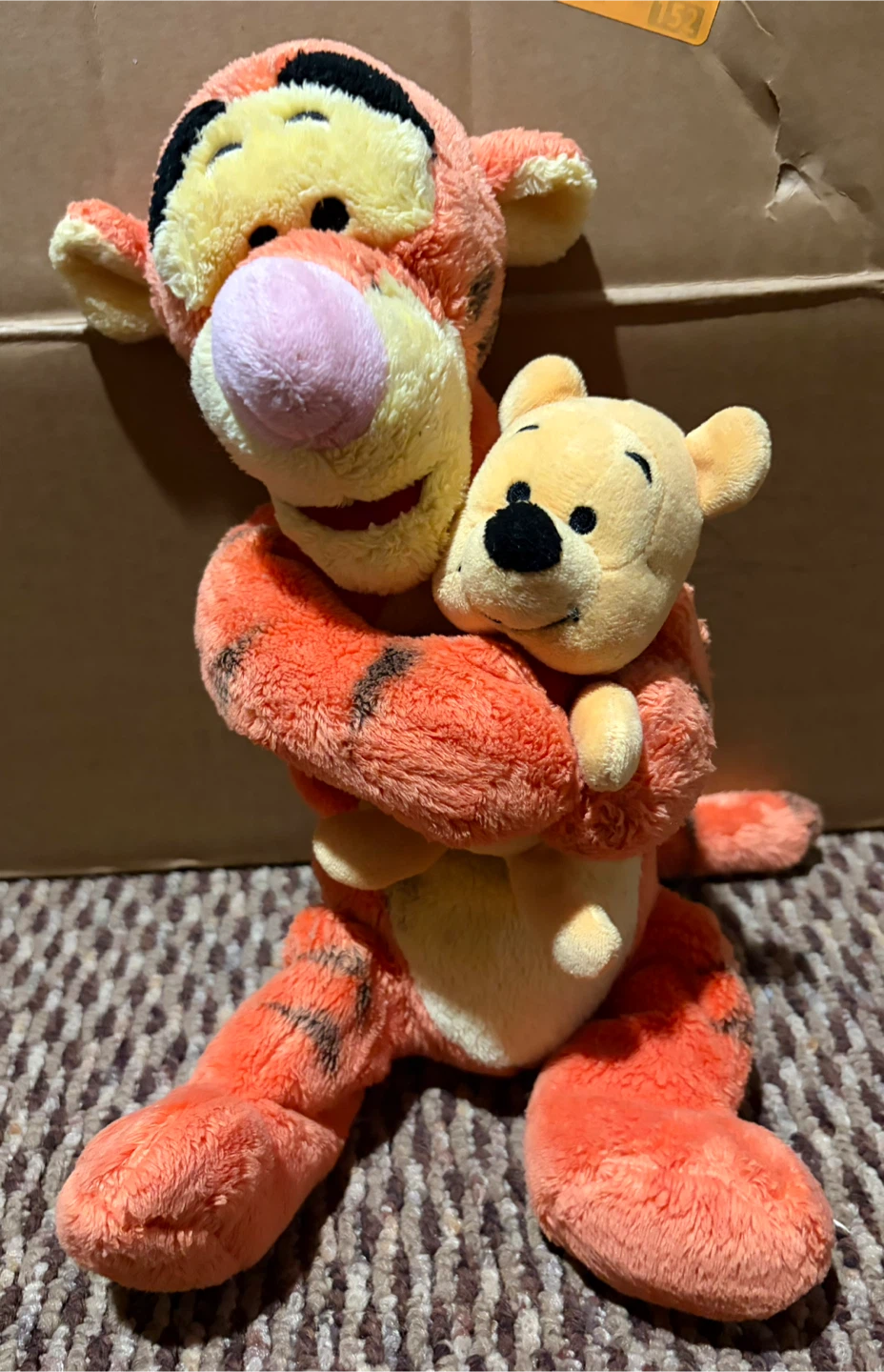 Disney Tigger Plush Holding Winnie the Pooh