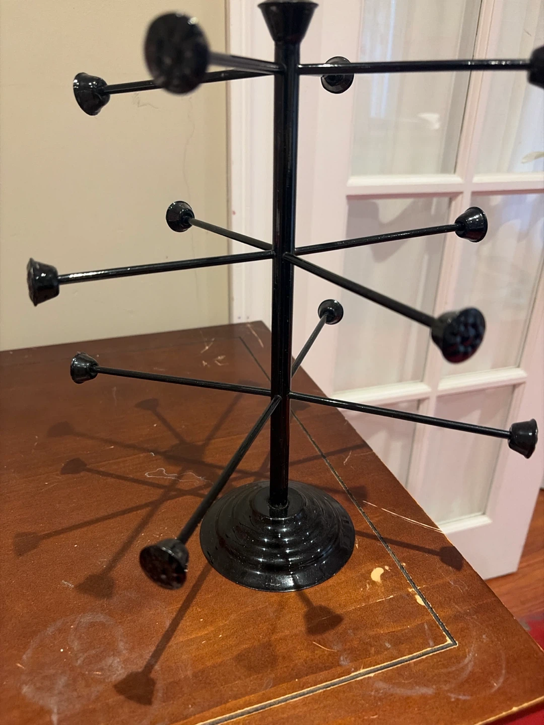 Black Metal Jewellery Stand