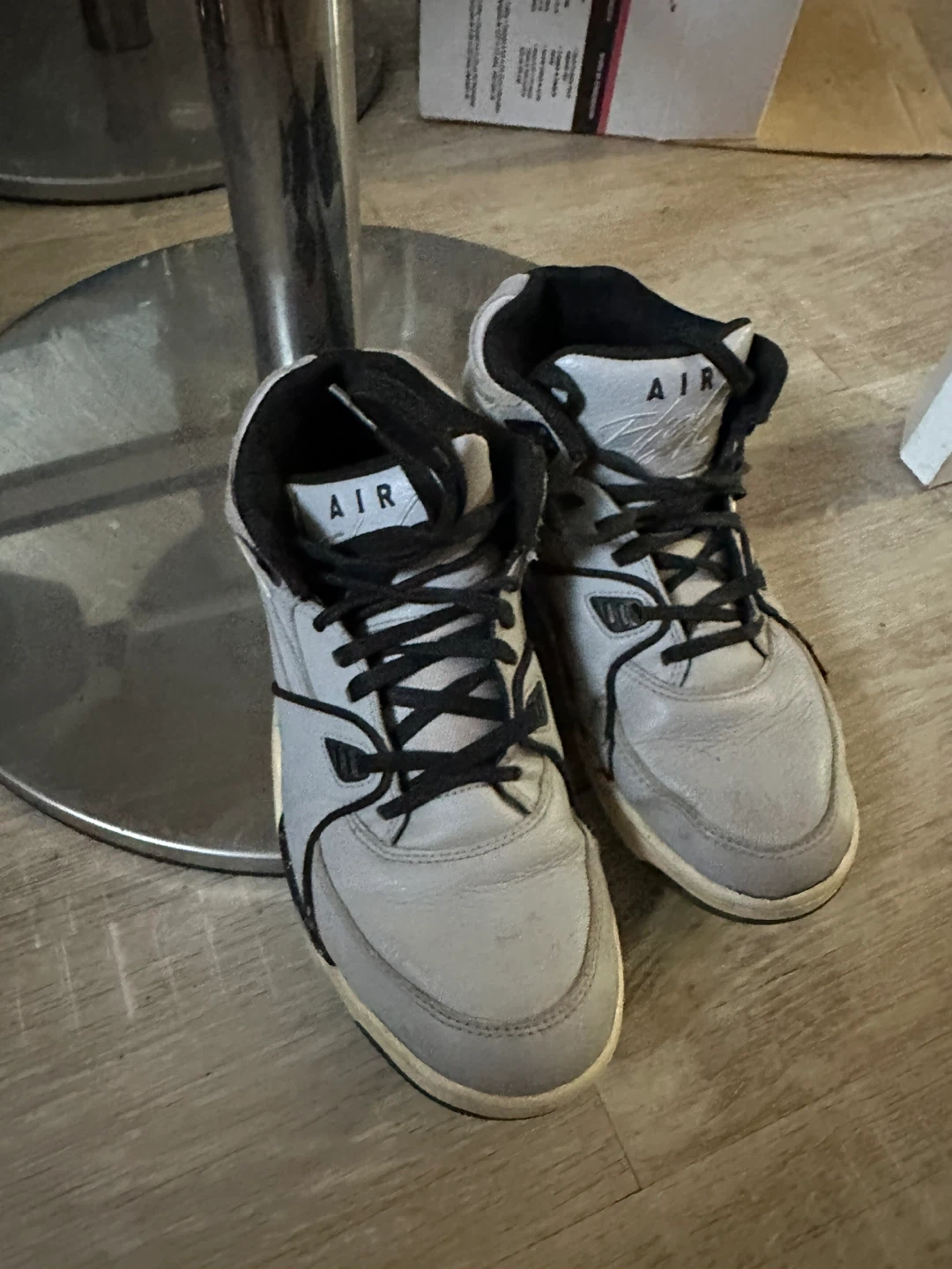Nike Air Flight Lite Mid Sneakers Grey/Black - photo 2