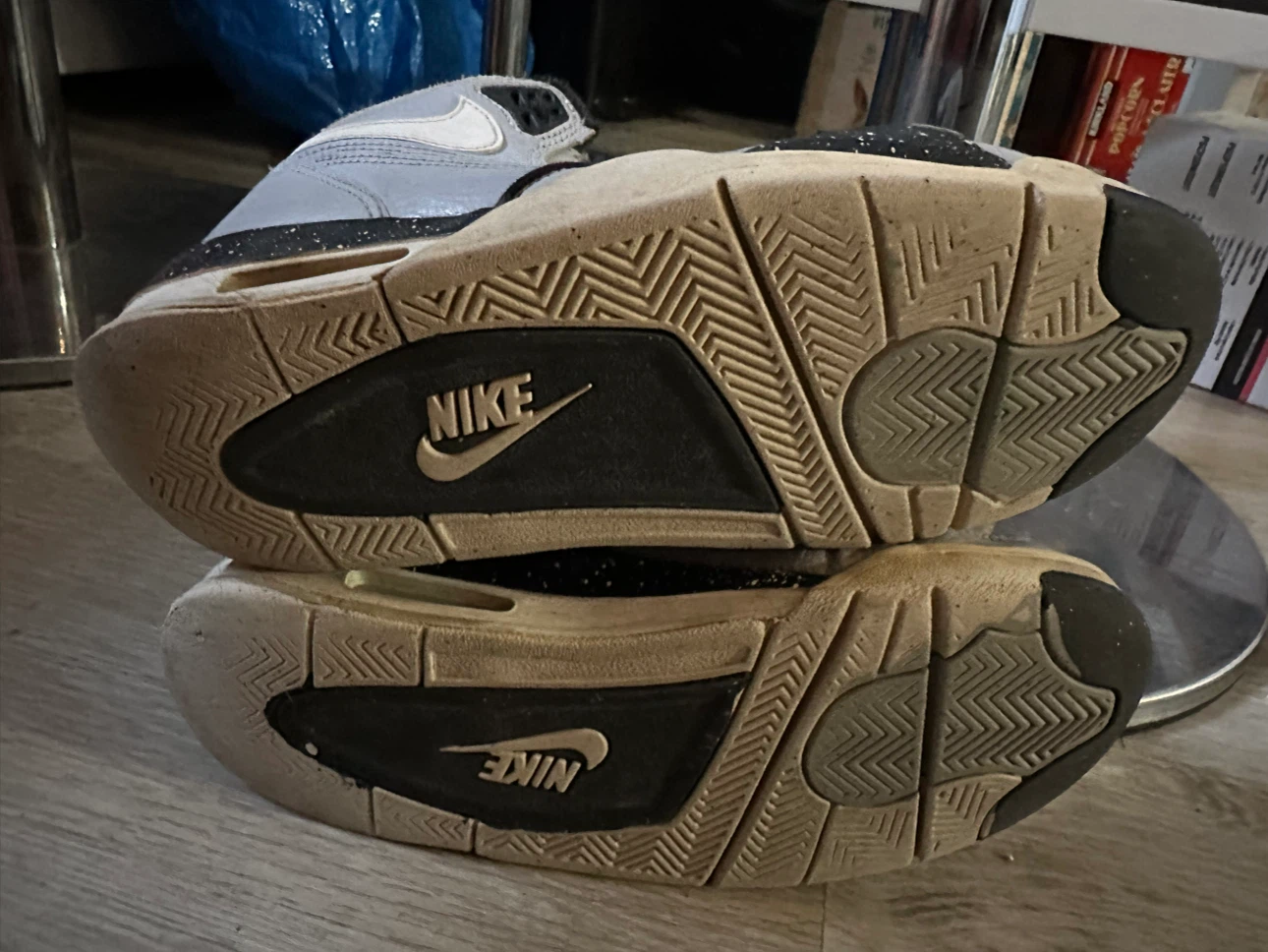 Nike Air Flight Lite Mid Sneakers Grey/Black - photo 3