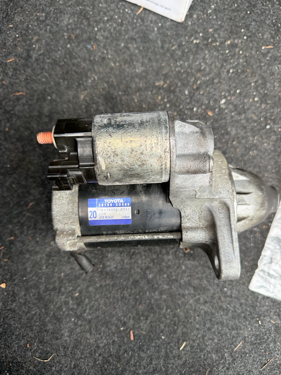 Toyota Denso Starter Motor 28100-0D080 - photo 3